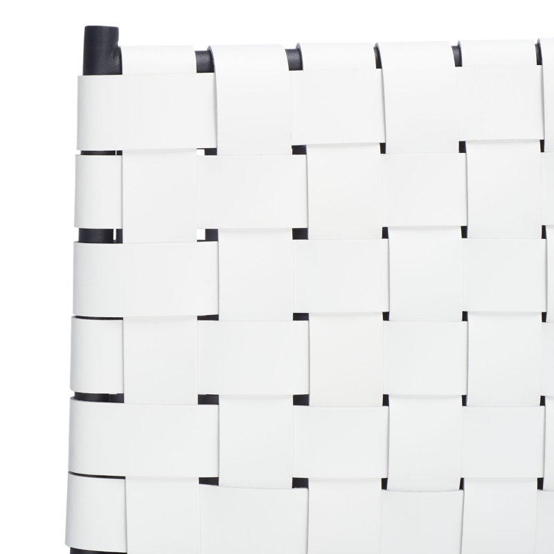 Tabouret de comptoir 26 po Cass, Noir, Blanc