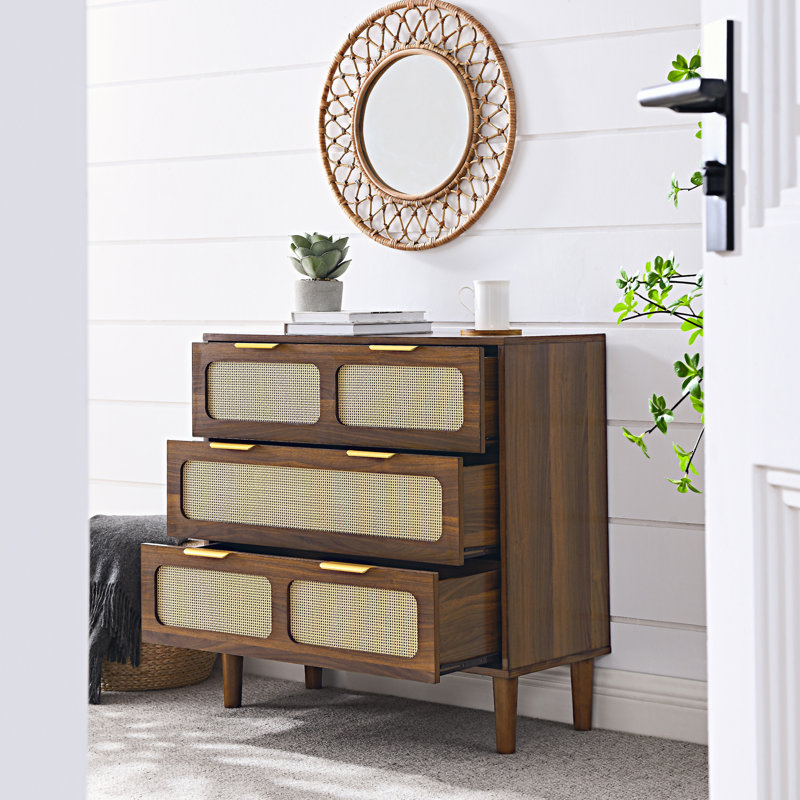 Commode 3 tiroirs, Noyer