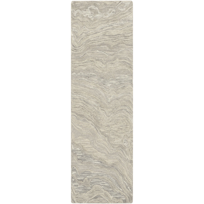 Ilijan Wool Abstract Indoor Rug, Rectangle 2'3" x 7'6"