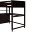 Lit mezzanine simple avec tiroirs et bureau