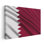 Drapeau qatari flottant - reproduction d'art sur toile