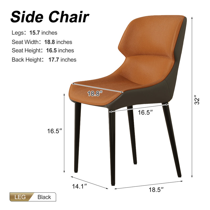  Modern Dining Table Set With 78.7''-110'' Extendable Faux Marble Top And 8 Faux Leather Dining Chairs, Orange, Chanel