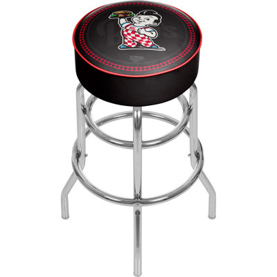 Bob's Big Boy Swivel Upholstered Counter Stool with Metal Frame