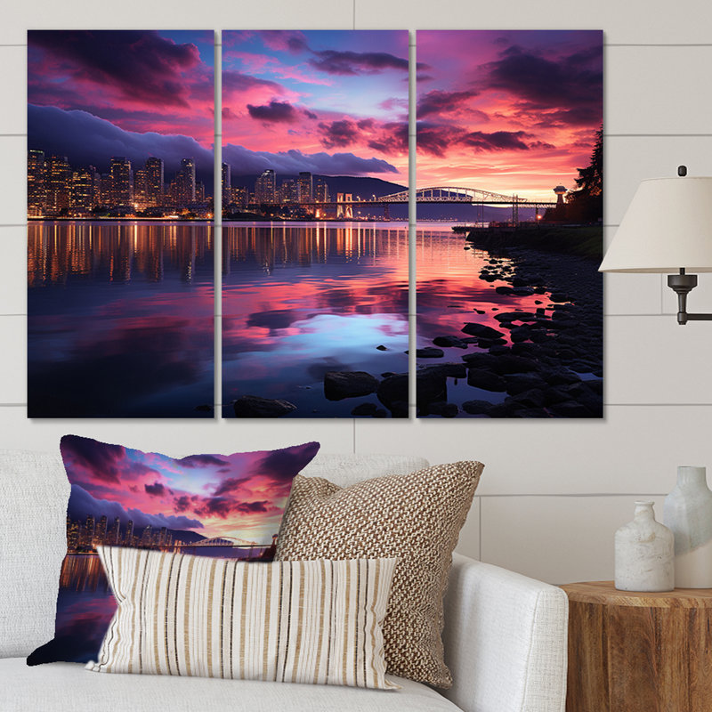 Modern Cities & Countries Wall Decor on Metal