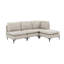 Canapé modulaire rembourré avec pieds en métal-848646369