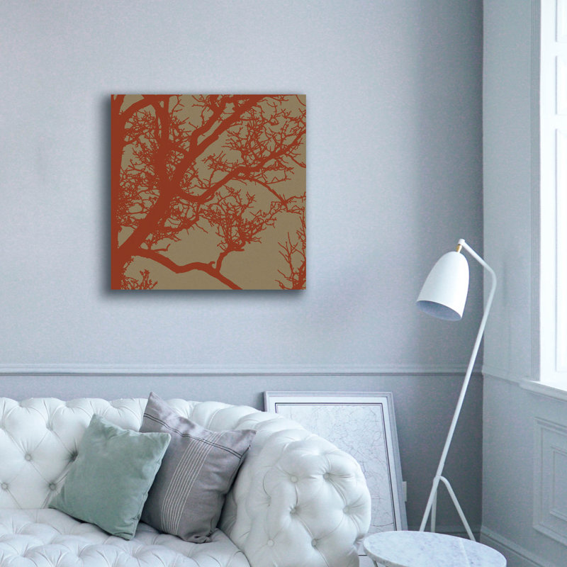 «Cinnamon Tree 4» par Erin Clark, art mural sur toile, H 37 po x l 37 po x P 1,5 po