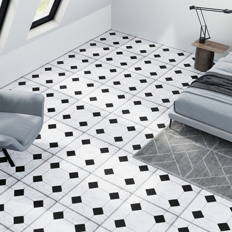 30Pcs Self-adhesive PVC Flooring Tiles Set