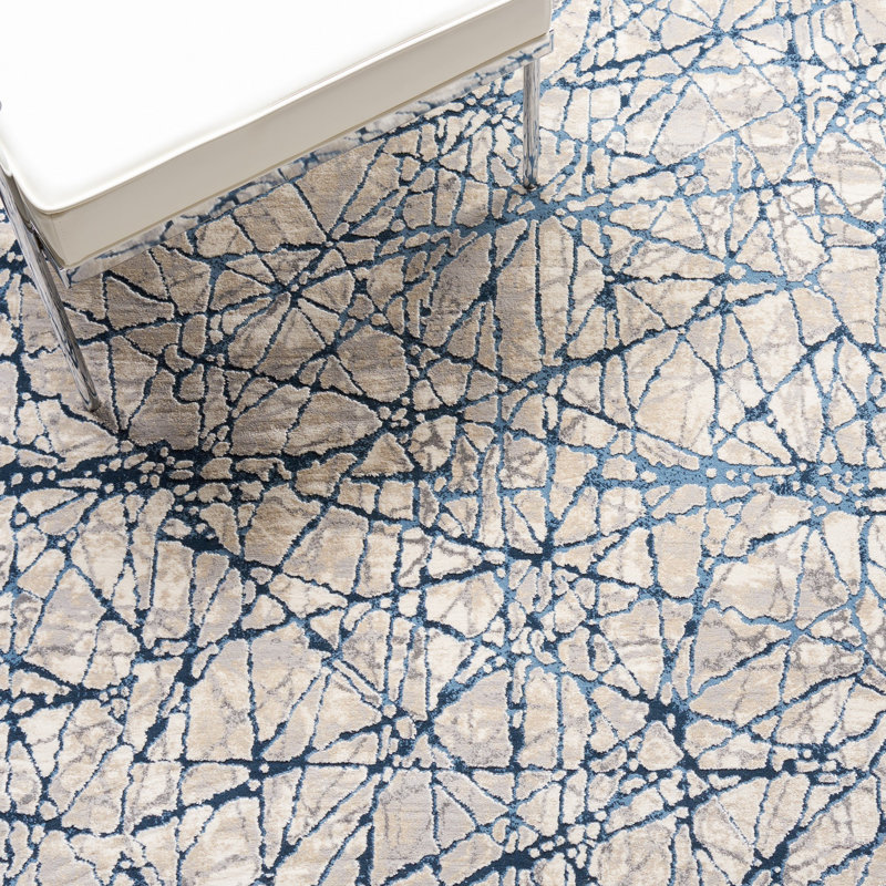 Ayaz Performance Abstract Rug, Rectangle 5'3" x 7'6"