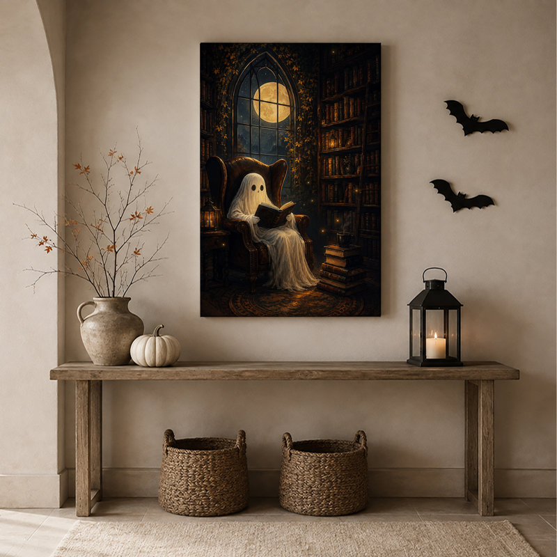 Art mural sur toile, "Ghost", H 24 po x l 18 po