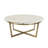 Shieka Marble Coffee Table, White Marble