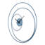 Horloge murale élégante en métal, 29,5 po x 29,5 po, bleu | Fabrication 100% acier, mouvement de balayage silencieux | Parfait pour le salon, le bureau ou la cuisine, ce garde-temps élégant et fonctionnel-1270989335
