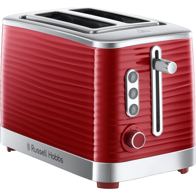 Russell Hobbs Inspire 2 Slice Toaster, Red