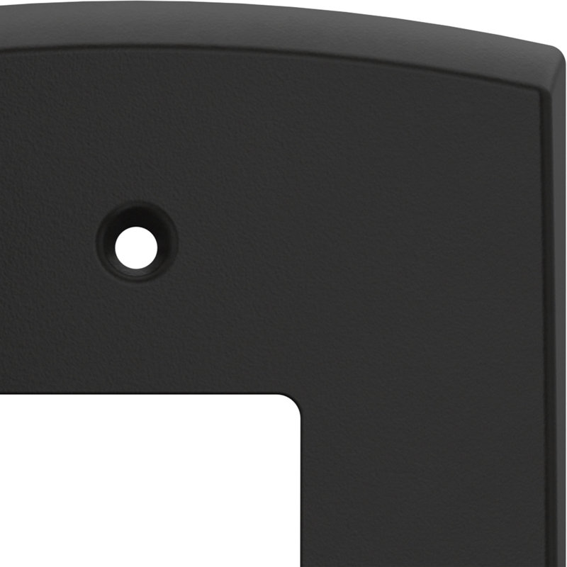 Franklin Brass Soft Arch 1-Gang Oversized Decorator/Rocker Wall Plate, Black