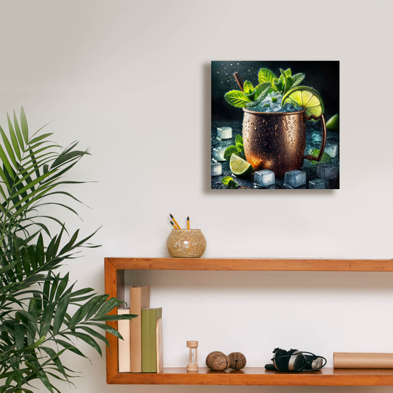 «Moscow Mule» par Rey Klimt, art mural sur toile, H 12 po x l 12 po