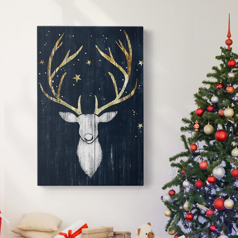 Art des Fêtes de Noël - Toile tendue avec châssis LXI, H 27 po x l 18 po
