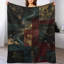 Jeté en flanelle Patchwork-133686370
