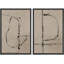 Grunge - Ensemble de 2 reproductions encadrées sur toile-98109057-98109058