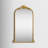 Audranna Gold Metal Scroll Tall Ornate Arched Baroque Room Floor Mirror, 28" x 1" x 48"-1630475935-1630475934