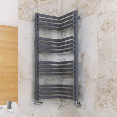 Incorner Vertical Flat Panel Towel Rail