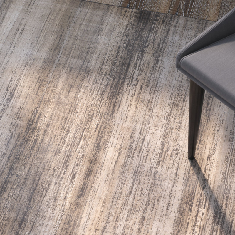 Tapis à rayures Pierrette, Rectangle 5 pi 3 po x 7 pi 6 po