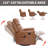 Genuine Leather Heat Massage Manual Recliner Chair with Rocker & Swivel for Living Room-1969748129