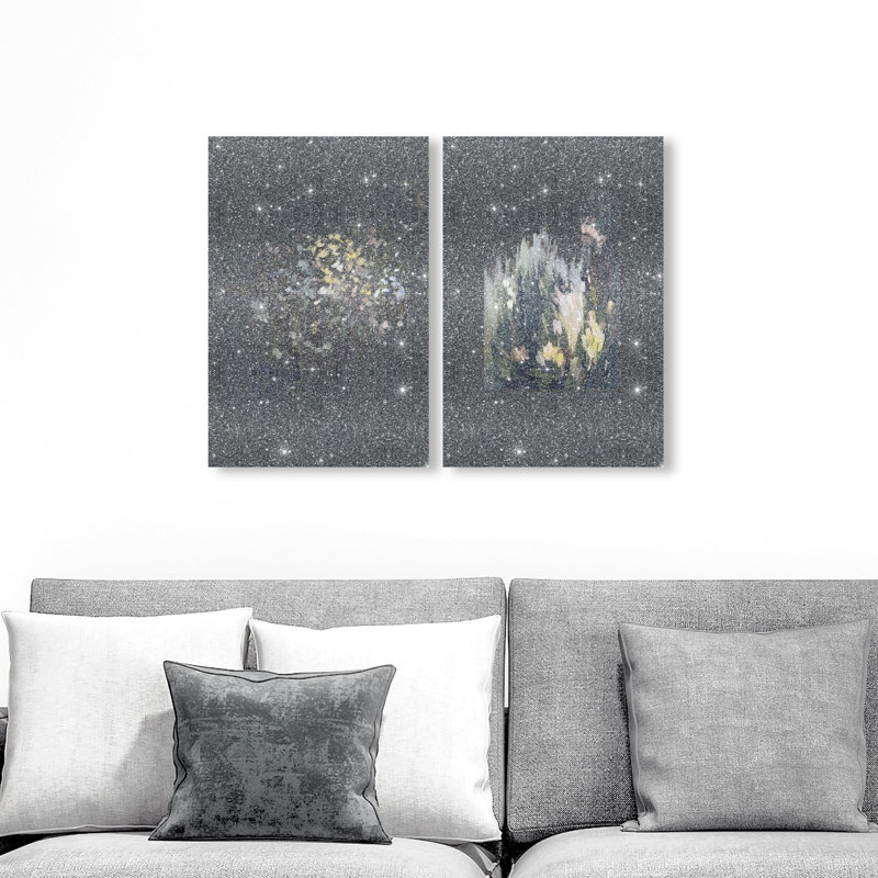 Midnight Flora Set Set by Oliver Gal, 16"H x 24"W, Gallery Wrapped
