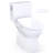 TOTO Glaston WASHLET+ S7A Two-Piece Elongated 1.0 GPF Universal Height Toilet with CEFIONTECT, Cotton White - MW4724736CUFG#01