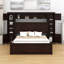 Lit en bois avec armoire tout-en-un, tablette et prises, lit gigogne-816761859-816761860