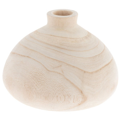 Vase en bois de paulownia