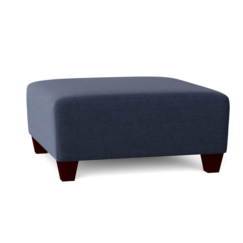 Andrighetti Upholstered Ottoman, Oscar Navy
