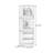Nut-Brown Modern Solid wood Standard Bookcase