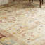 Tapis beige noué à la main
