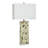 Ceramic Table Lamp - Bali Cream - White Shade