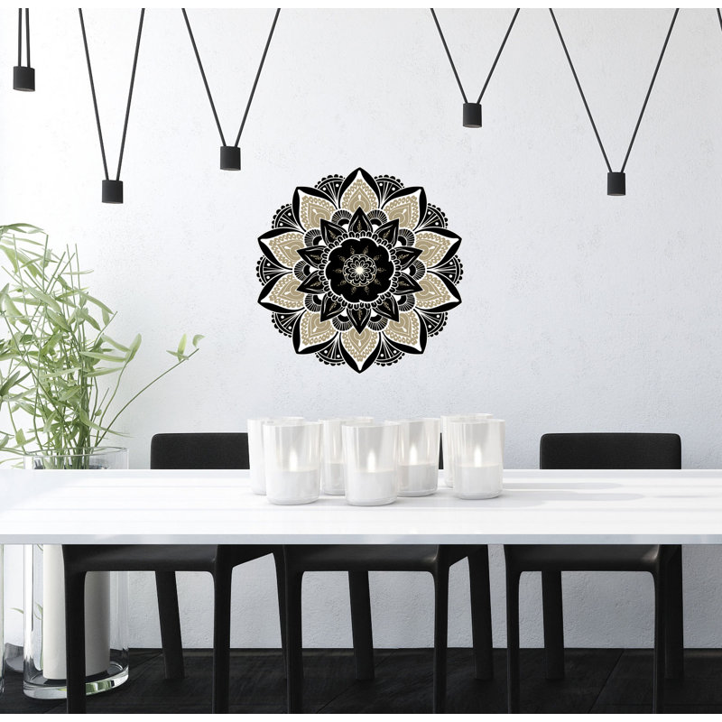 Décalcomanie murale Boho Mandala, H 20 po x l 22 po