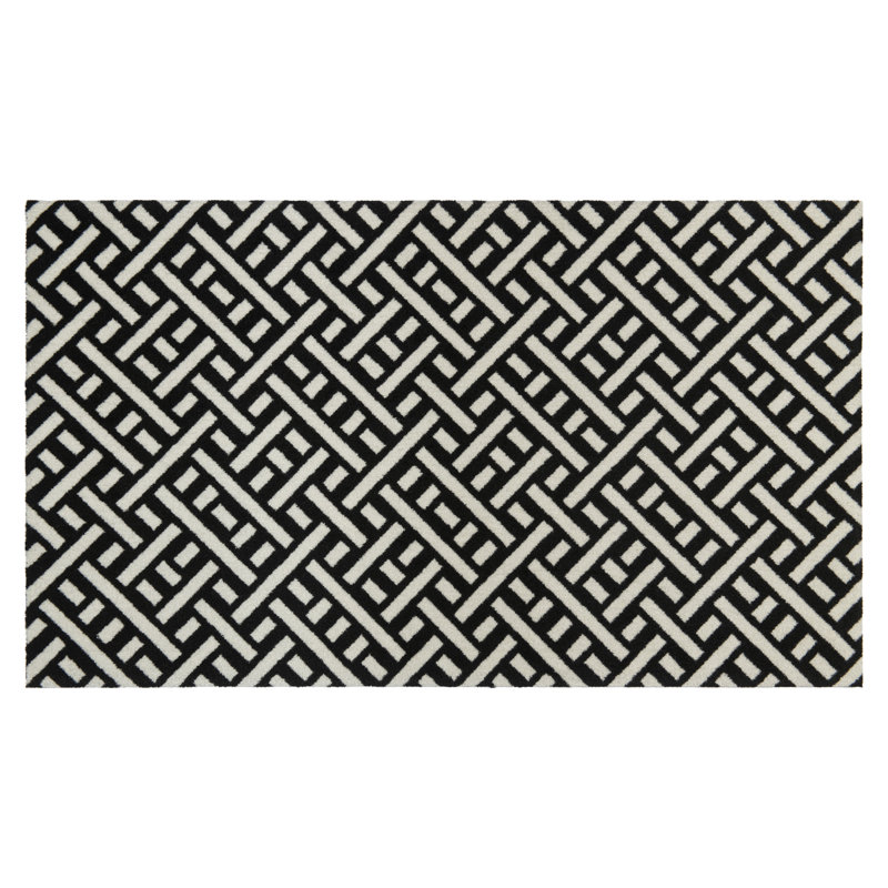 Tapis de sol Trellis, L 28 po x L 47 po, Blacks Blanc