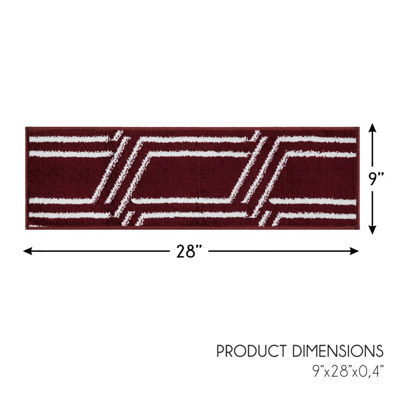 Tapis d'escalier Marlie, Rouge