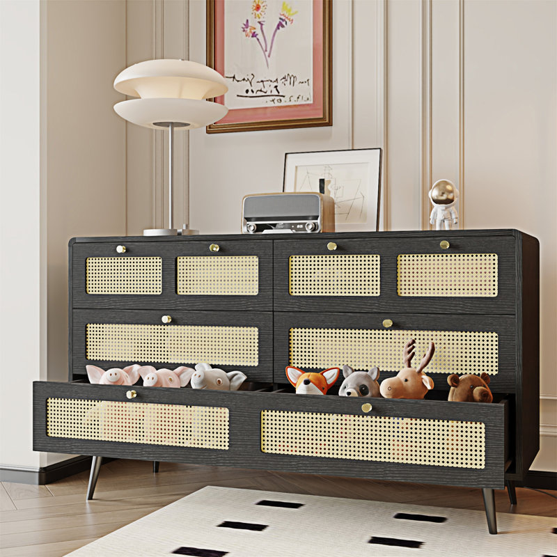 Commode 6 tiroirs Clidy