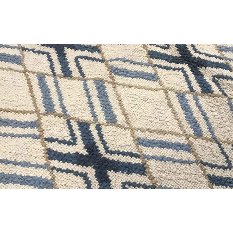 Hand-Knotted High-Quality Beige Runner