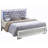 Elegant Silver Champagne Glam Full Bed
