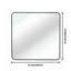 High - Quality Wall - Mounted Square Mirror for Bathroom, Featuring Shatterproof Design and Easy Installation