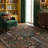 Vintage Tree of Life Area Rug - Oriental Distressed Floral Print Washable Rug for Living Room, Bedroom, Dining Room-2136919102-2136309796