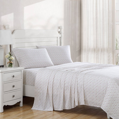 4-Piece 300 Thread Count Sateen Cotton Sheet Set