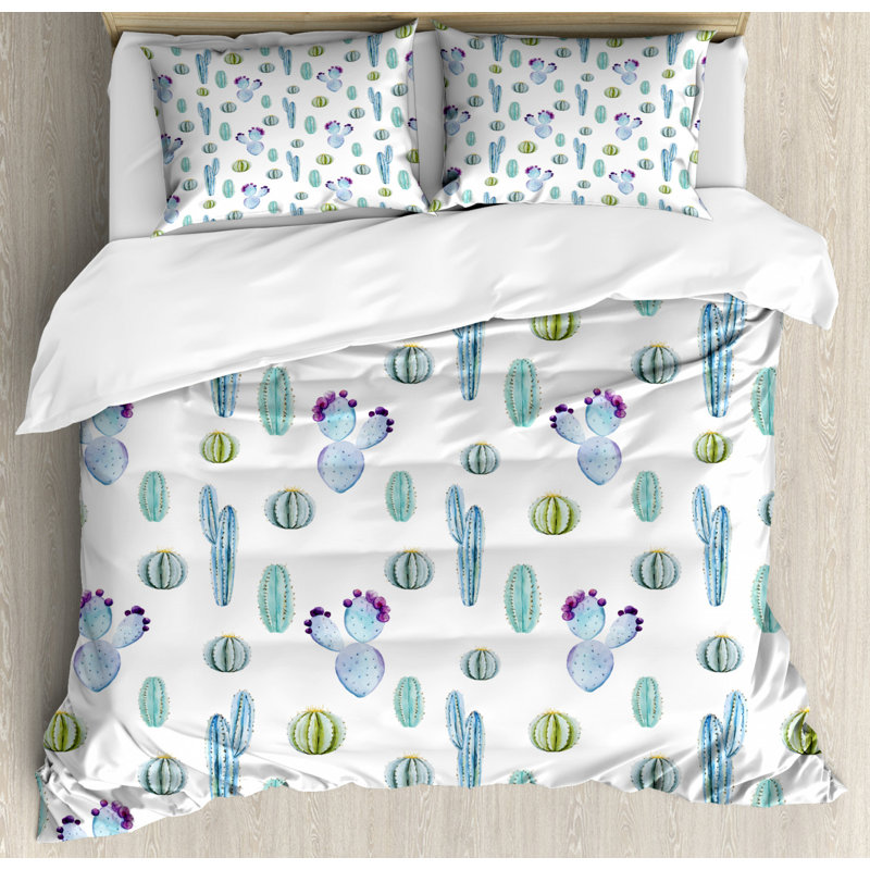 Coastal Polyester Duvet Cover, King Duvet Cover + 2 Shams