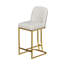 Ensemble de 2 chaises de bar de style moderne avec une conception simple, des tabourets hauts confortables au design créatif et des chaises de salle à manger flexibles