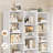 Wakil 74"H X 59"W 6-Tier Large Wood Storage Bookcase-1506212948