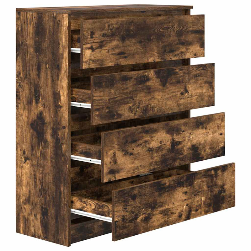 Sideboard 80X35x99 Cm Engineered Wood, Smoked Oak