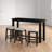 Anaelisa 3-Person Counter-Height Solid Wood Dining Set