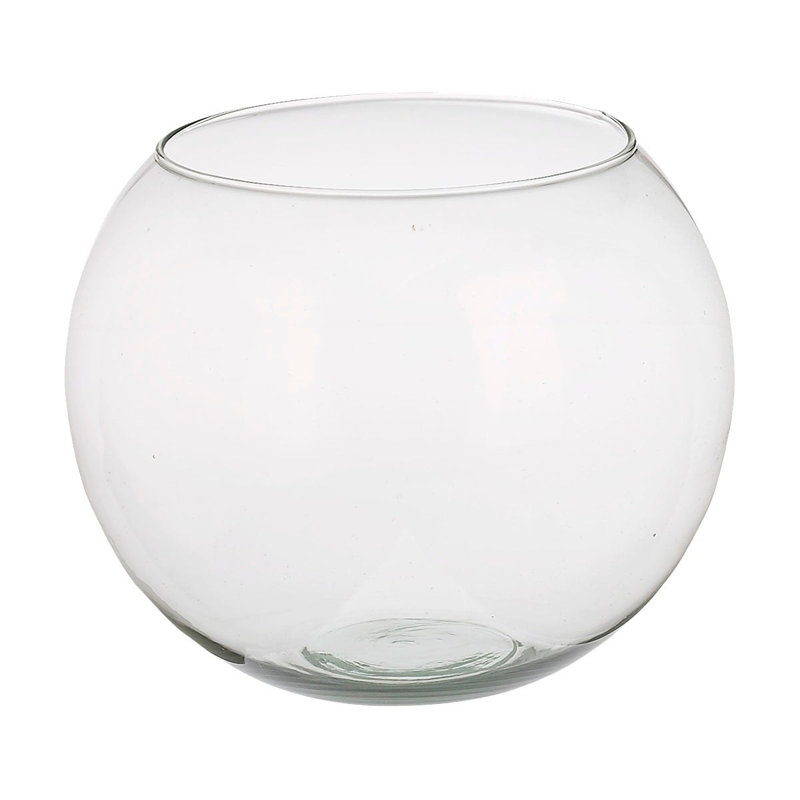 Tahiri Glass Table Vase 1, 4" H x 5" W x 5" D