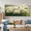 Reproduction d'art sur toile, "White Petal Serenity Of Peony Sunset I" - pivoines blanches