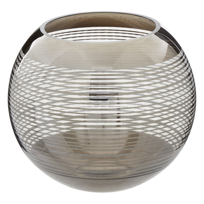 Mendoza Glass Table Vase, 20cm H x 25cm W x 25cm D